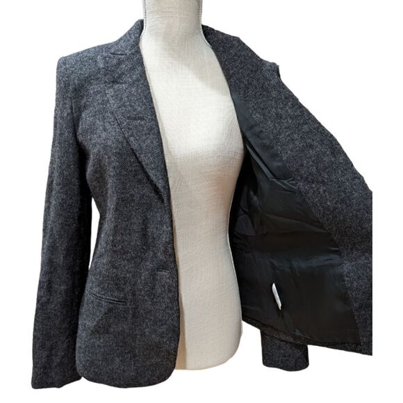 Vince Women's Wool Two Button Blazer Grey Size 8 - Picture 6 of 11
